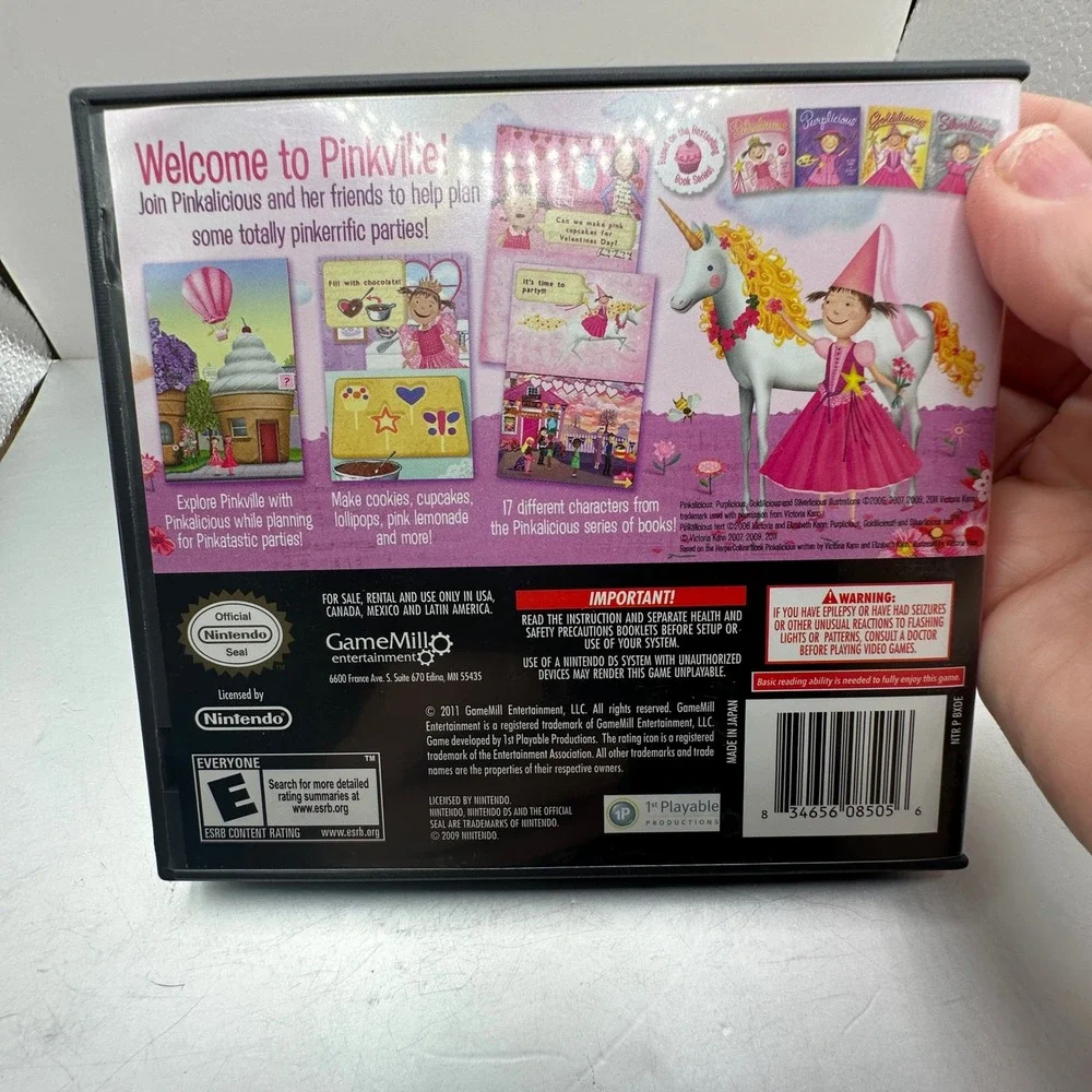 Pinkalicious Its Party Time Nintendo DS Game CIB Complete GameMill 2011
